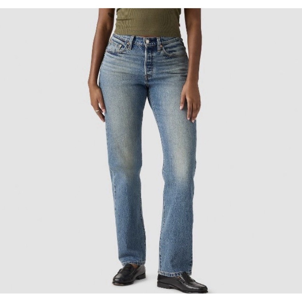 Levi's Women's 501 Size 27x30 27" Curve Jeans High Rise Straight Leg Curvy Fit